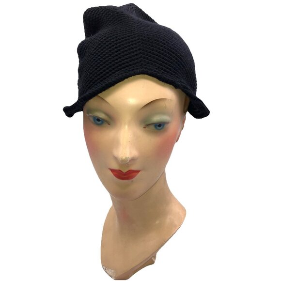 Rare Vintage Matsuda Nicole Avant Garde Beanie Skullcap Hat Knit - Picture 1 of 8
